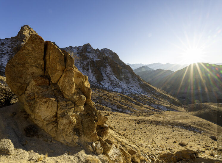 Sonnenuntergang im Hemis Nationalpark