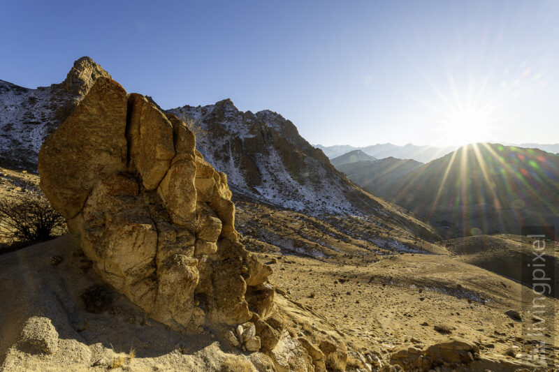 Sonnenuntergang im Hemis Nationalpark